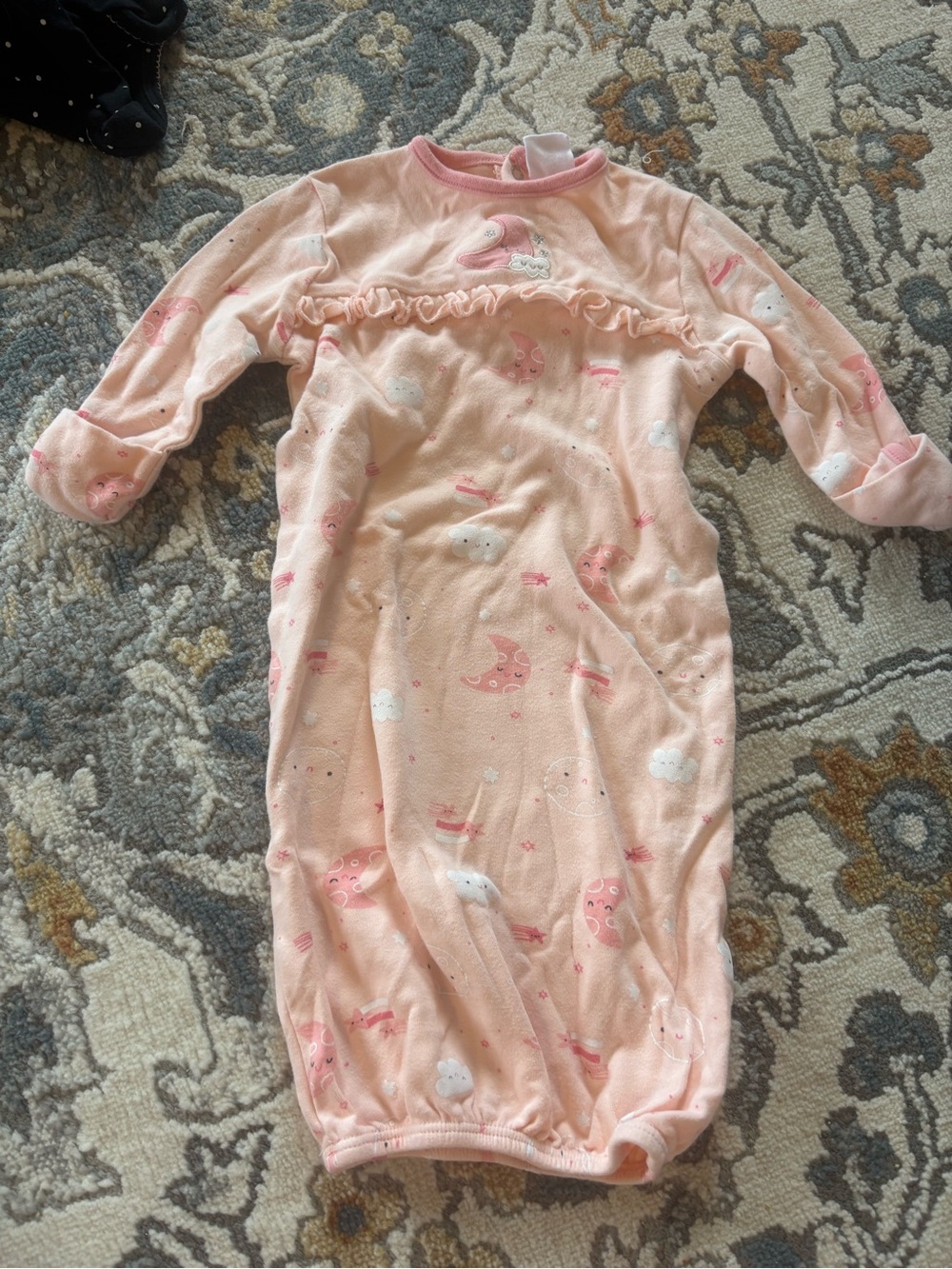 Starting Out Pink Moon & Cloud Ruffle Sleep Sack